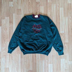 Vintage Ugly Christmas Sweater - Poinsettas